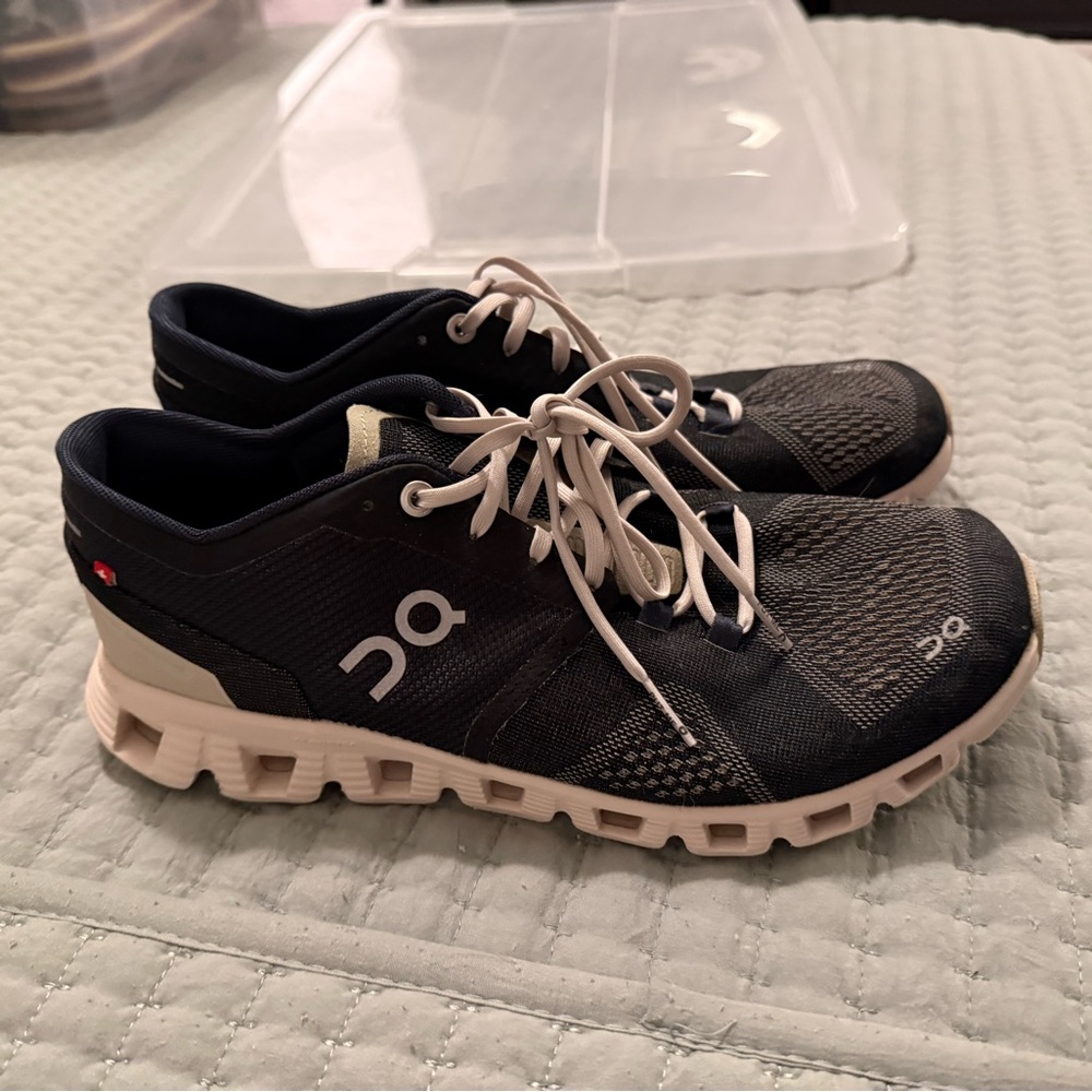 On Running Women’s Black and White Athletic Shoes - Picture 10 of 12